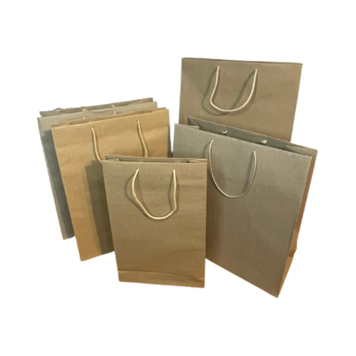 Set 5 pungi pentru cadou mari, diverse dimensiuni - Nicas - Tip XL (27X31X12cm ) - Tip 2XL (28X41X13cm) - Tip ORH L (28X32X16cm) - Tip A4 (27X31X12cm) - Tip L (18X30X6cm)