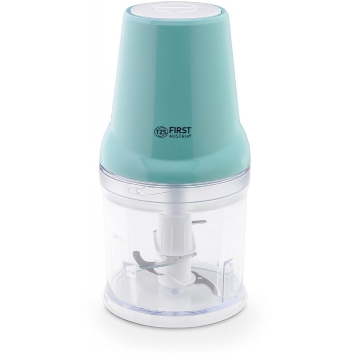 Tocator Albatros, 500 W, 2 trepte de viteza, 1.2 litri, bol din sticla, lame din otel inoxidabil, 2 cutite duble detasabile, conectori metalici, oprire de siguranta, argintiu cu negru
