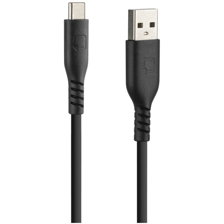 Cabluri de date telefoane, Lampa, USB A> Type C, 3000mA/18W, 150cm, negru