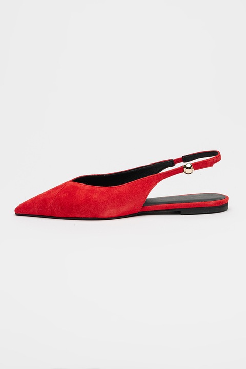 Furla, Pantofi slingback cu varf ascutit Sfera, Roz zmeuriu