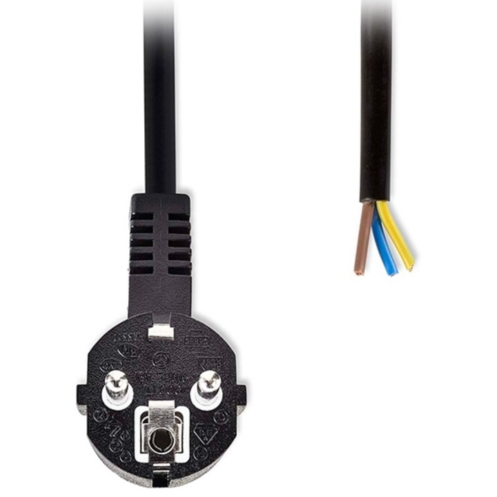 Cablu de alimentare Schuko tata NEDIS, Kalodio, 1.80m, Schuko, unghi 90