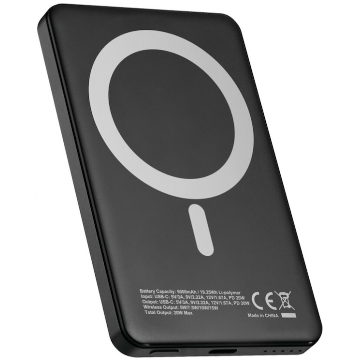 Incarcator telefon Lampa 15W, USB Type C, 5000mAh, MagSafe