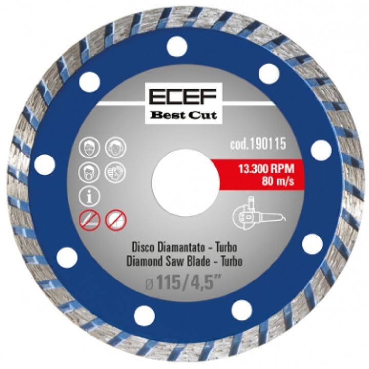 Disk diamantat ECEF Standard Turbo 125mm