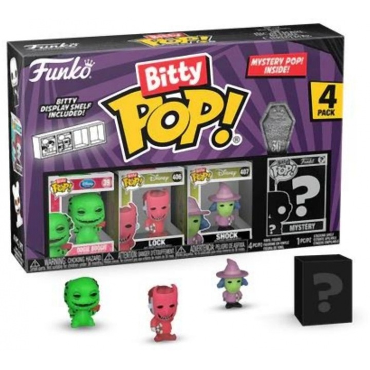 Set figurine Funko Bitty Pop! 4-Pack: Disney The Nightmare Before Christmas 30th - Oogie Boogie