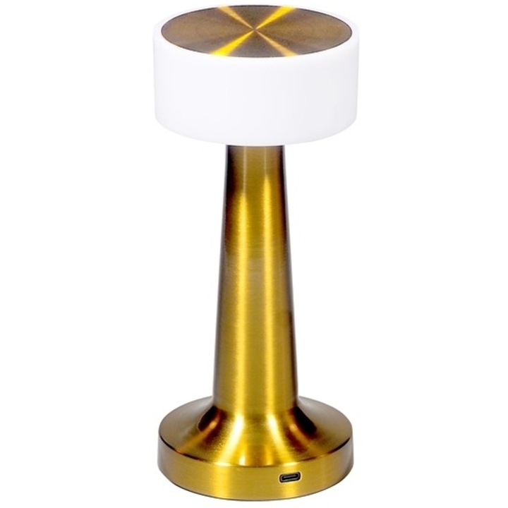 Veioza LED DRW-210G, 21cm, 3.5W, 4000K, aurie