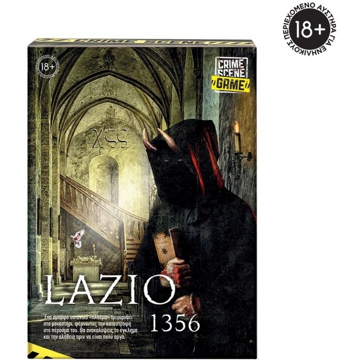 Joc de societate Epitrapezio Paichnidi Crime Scene Lazio 1356, 18+, 1+ jucatori