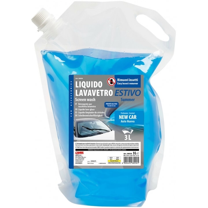 Lichid de parbriz Lampa, YGRO YALOKATHARISTERON, 3L, aroma noua auto