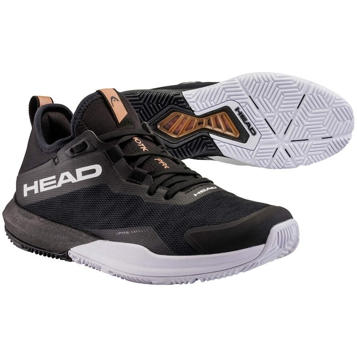 Pantofi sport barbati, HEAD, MOTION PRO PADEL, negru-alb, textil, 40.5 EU
