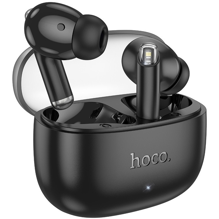 Casti Wireless Hoco EQ12 Rima TWS V5.3, 350mAh, 7 ore, culoare neagra