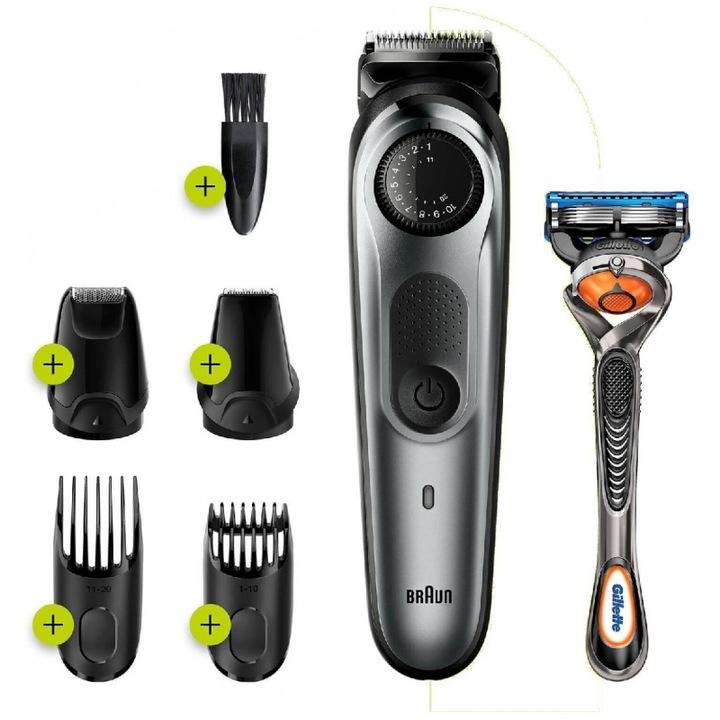 Set 10 in 1 Aparate de tuns Braun BT7220 + Gillette ProGlide