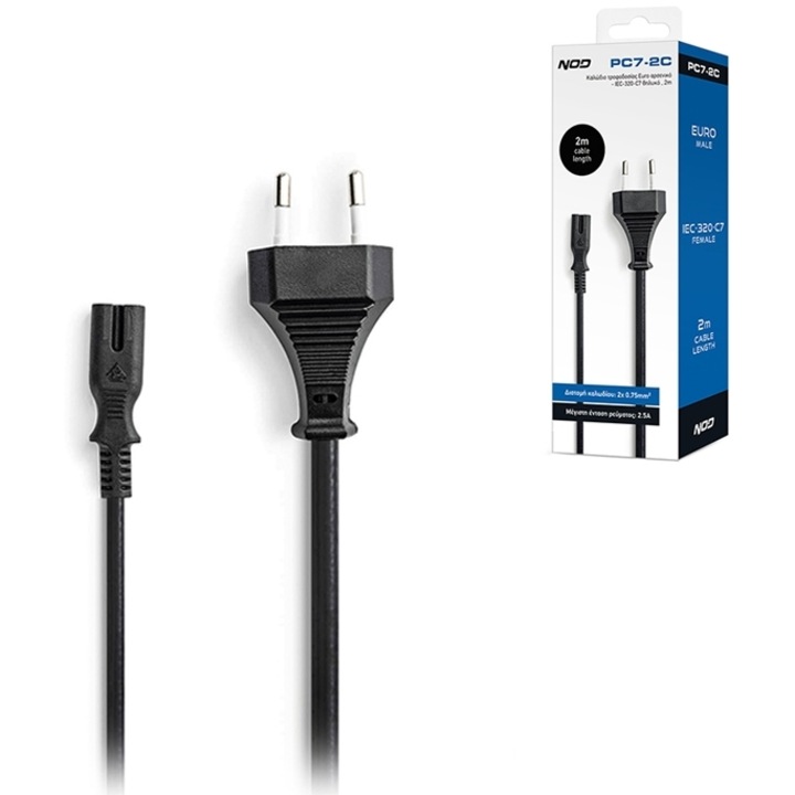 Cablu NOD PC7-2C Euro, 2m, IEC-320-C7