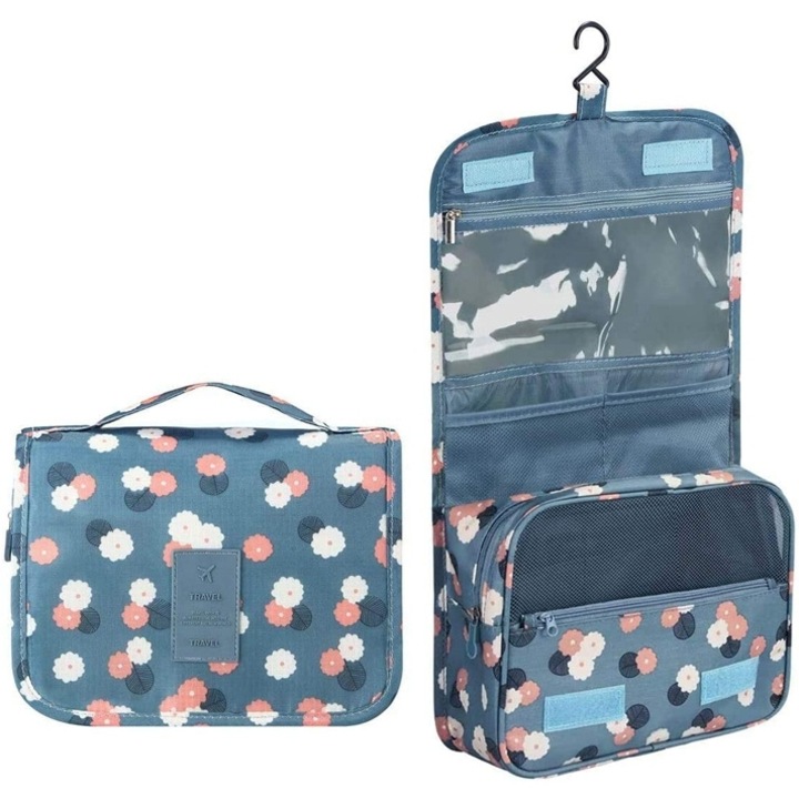 Portfard cosmetic, HUH-0103, floral, 20x24cm