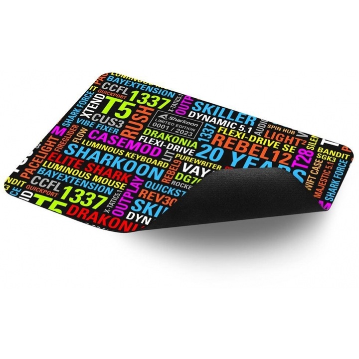 Mousepad Sharkoon 20 Years, 20YEARSMM, 25x20cm