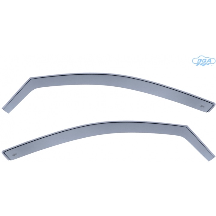 Paravanturi auto DGA set 2 bucati pentru Audi A4 4D 2007-2015 / A4 Avant 5D 2008-2015, sticla acrilica transparenta
