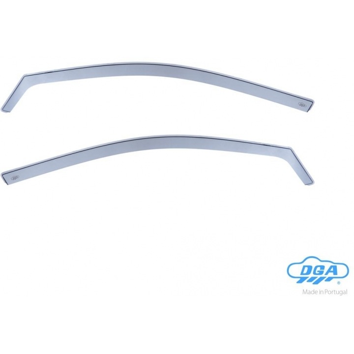 Paravanturi auto DGA pentru VW Caddy 4D 2004-2015, set 2 bucati, sticla acrilica transparenta