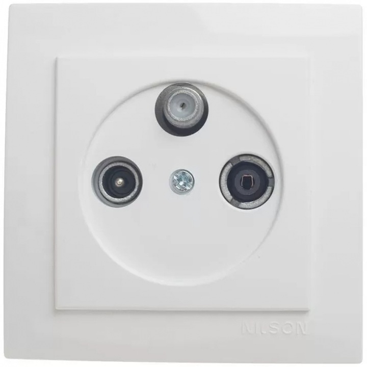 Priza TV GEYER, alb, 24111038