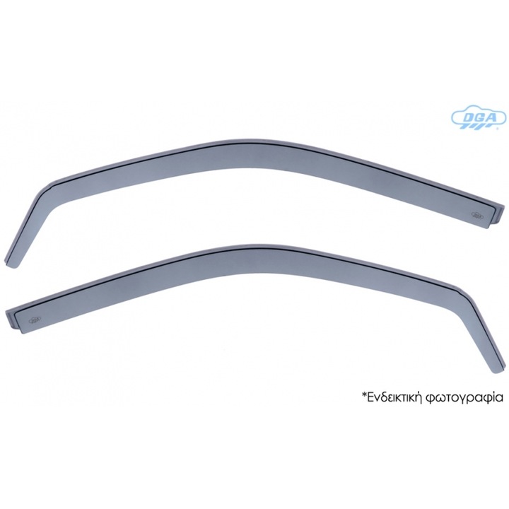 Paravanturi auto DGA set 2 bucati, acrilic, transparent, pentru Mercedes Citan W420 2D, Nissan Townstar Van 5D, Renault Kangoo 2021+