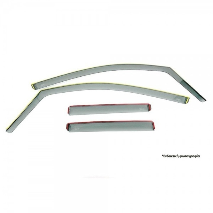 Set paravanturi auto DGA pentru Hyundai i20 5D 2020+, acrilic transparent, 4 buc.