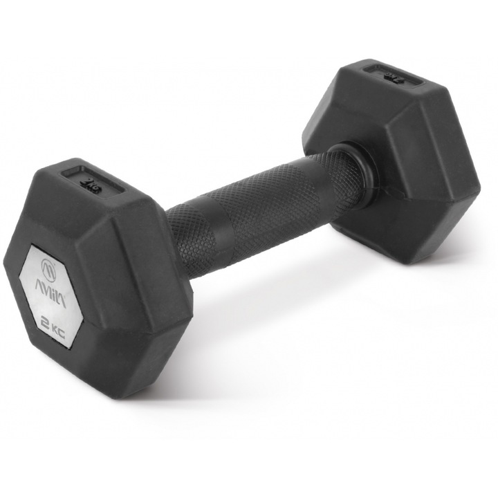 Haltere AMILA Exagonos Rubber S, 2,0Kg