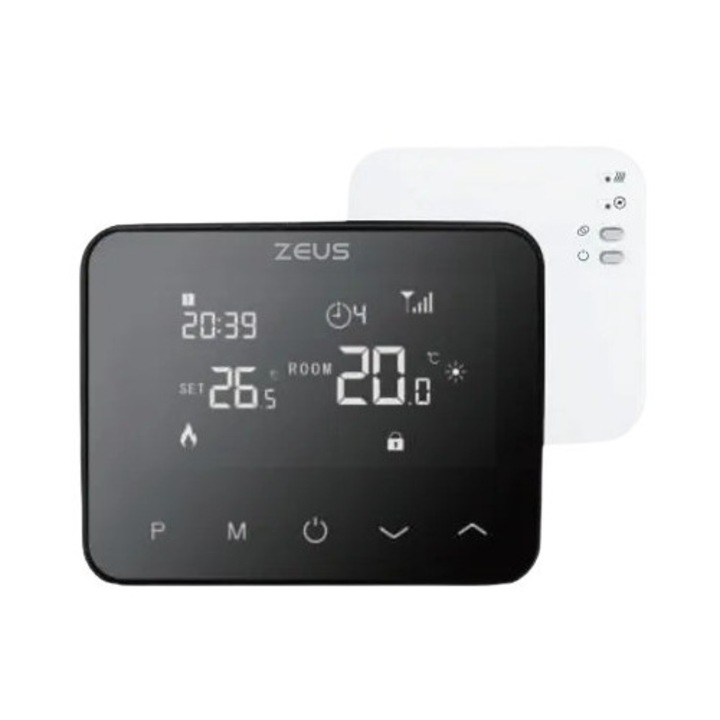 Програмируем термостат Zeus ZT-07WF Wi-Fi, интелигентно управление, седмично програмиране, бял