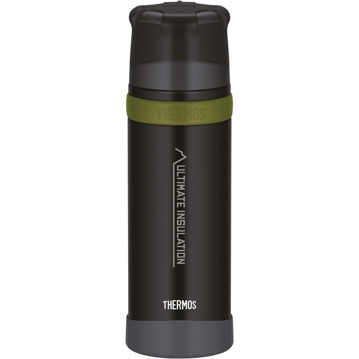 Termos Mountain 0.75 L Negru, Otel Inoxidabil, 24h Cald/Rece