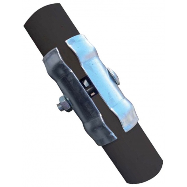 Conector de tevi, Negru/Argintiu