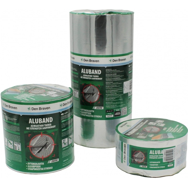 Banda aluminiu DEN BRAVEN ALOUMINOTAINIA 600mm x10m, Monoseos D.B.