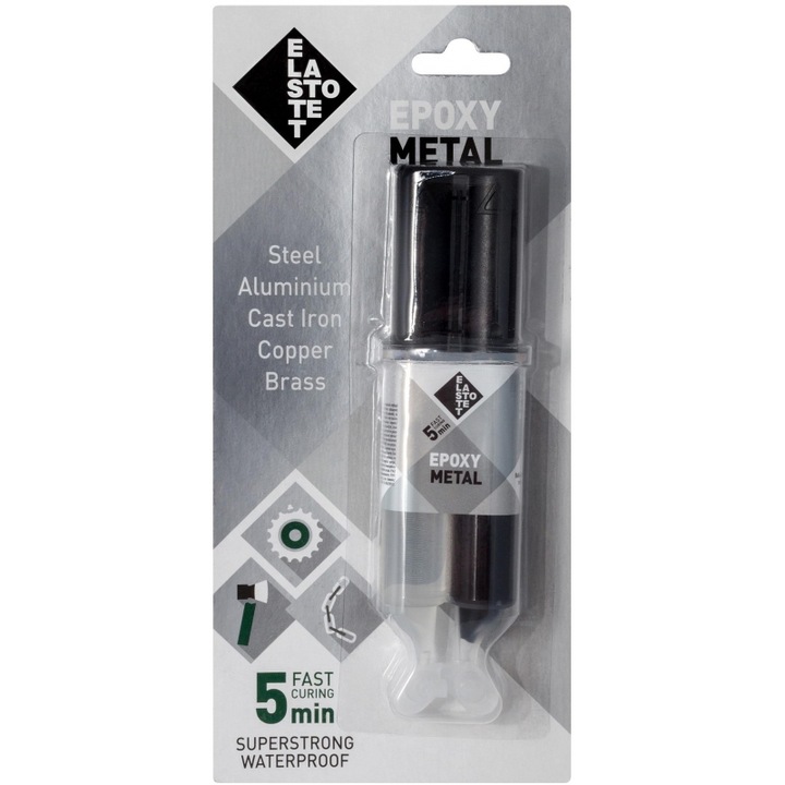 Adeziv epoxidic ELASTOTET, 28ml, rezistent la apa, uscare rapida, set 12 buc