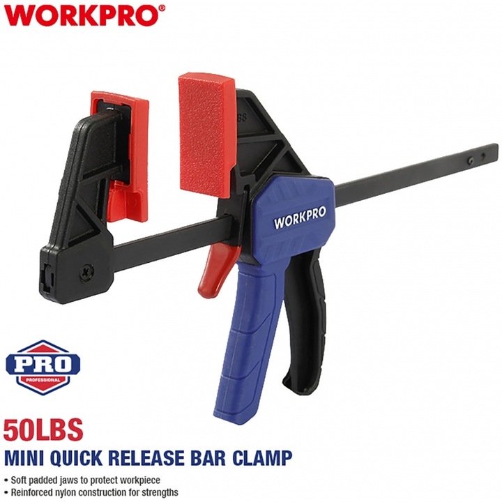 Menghine si cleme fixare, WORKPRO, SPHINKTERES MARANKON, 40x100mm, set 2tmch