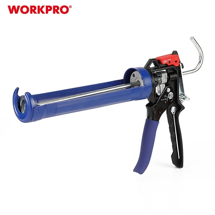 Pistol silicon WORKPRO, 230mm, cu stop