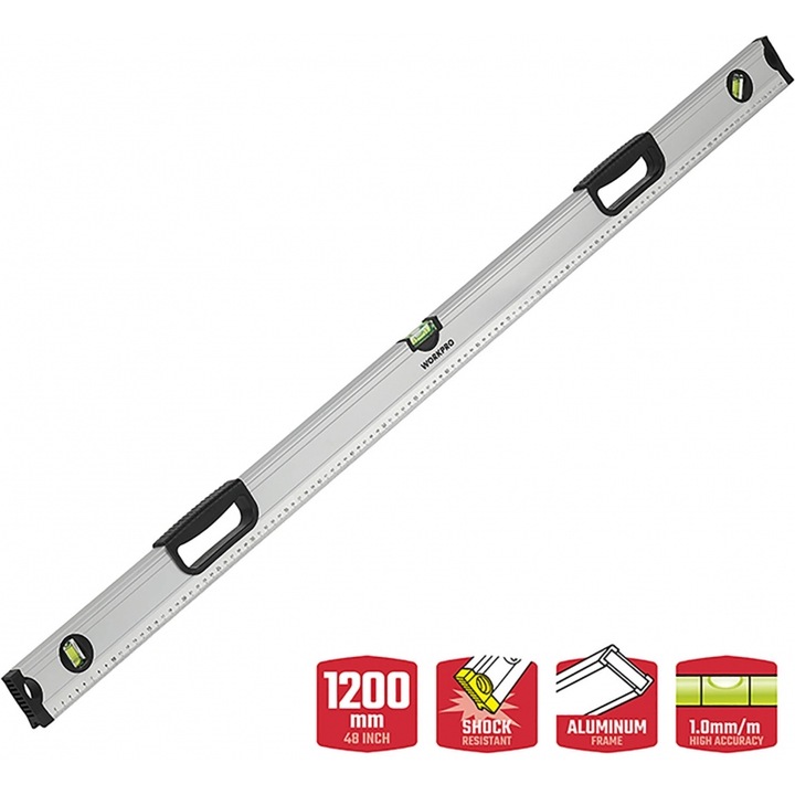 Unelte de masura WORKPRO ALOUMINIOU 150cm