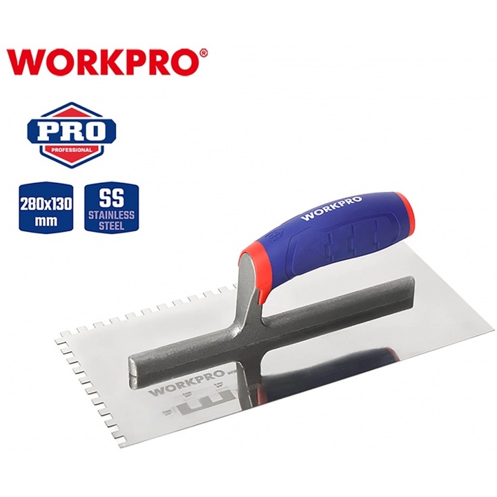 Spatula WORKPRO KOLLAS inox 28x13cm, 0.6x0.6cm