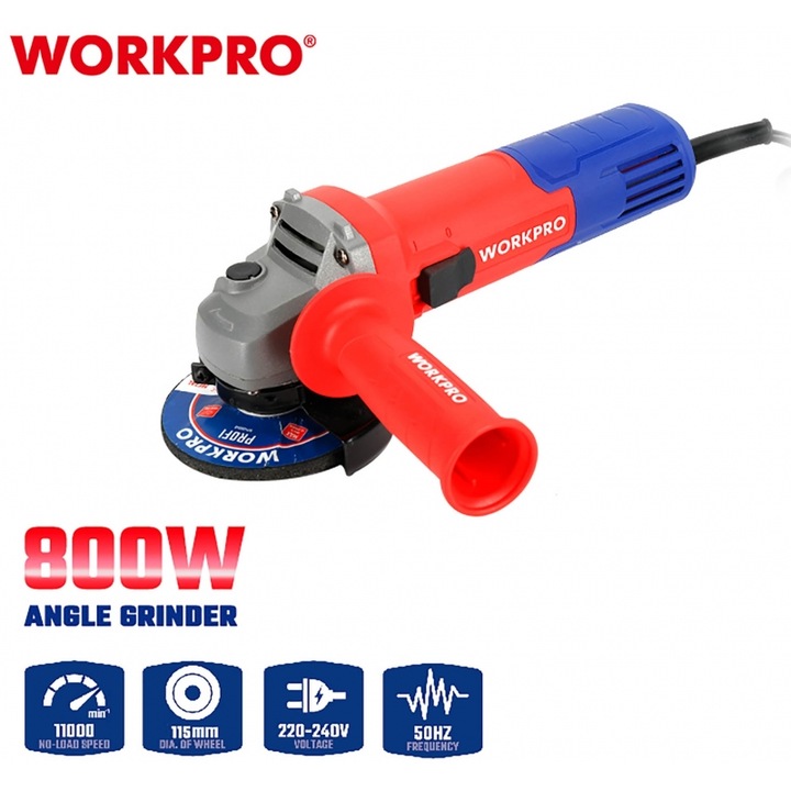 Polizor WORKPRO GONIAKOS TROCHOS 800W PH115mm