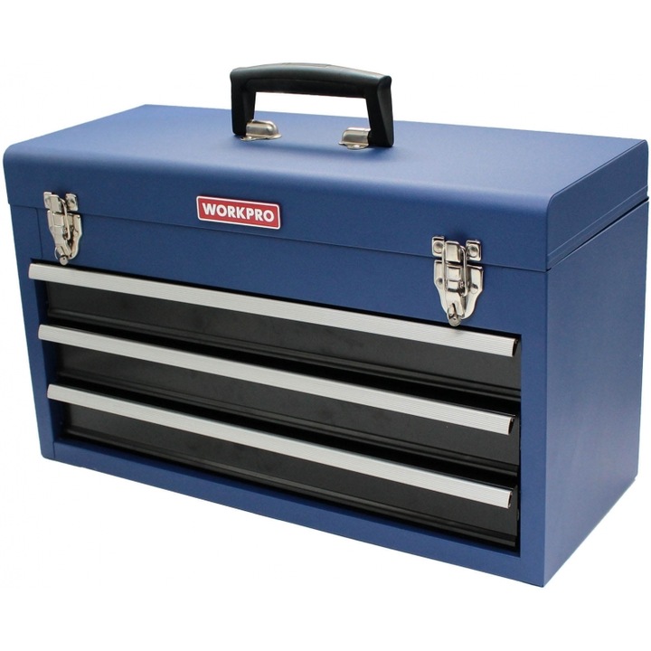 Organizator scule metalic WORKPRO, 3 sertare, 52x22x31cm