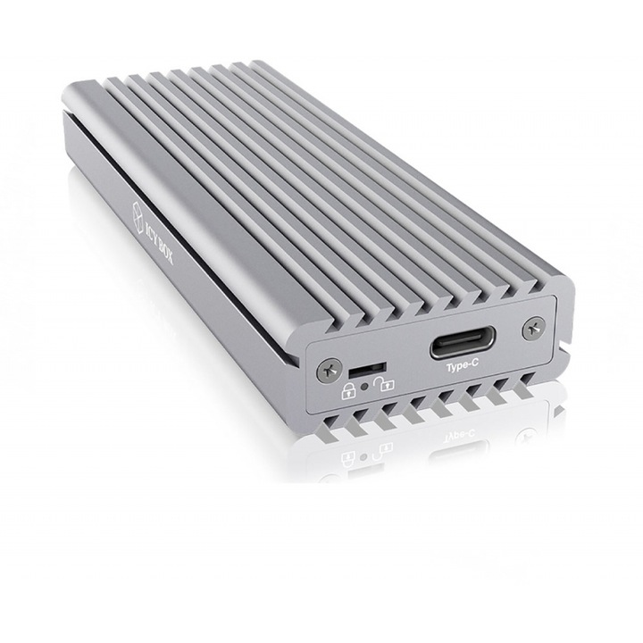 Carcasa pentru SSD M.2 PCIe NVMe, ICY BOX, TYPE-C 3.2 GEN2, 10x30x15cm