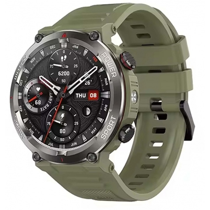 Ceas inteligent, BLACKVIEW, W50PRO-GN, multifunctional, cu lanterna, verde