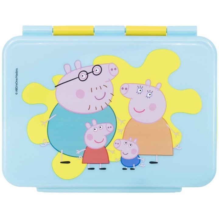 Cutie alimentara, Peppa Pig, rectangulara, 1100ml, otel inoxidabil