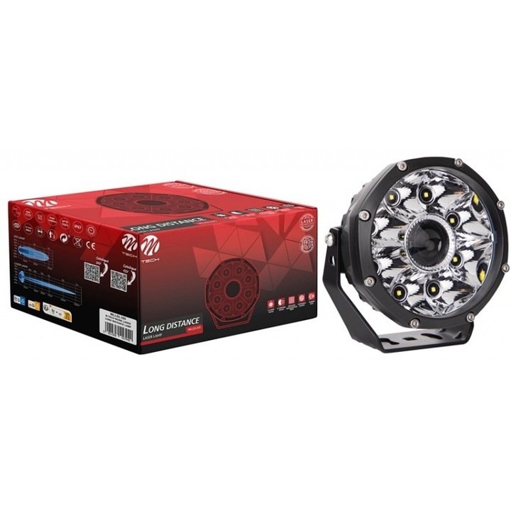 Proiector, M-Tech, 12/24V, 45W, 6400lm, LED, 133x123x74mm