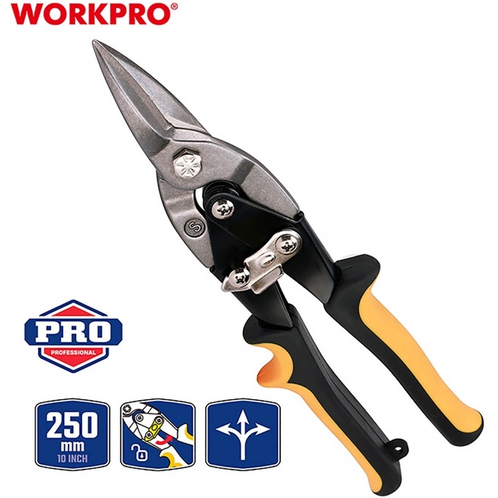 Cleste ISIA 250mm, WORKPRO, pentru lucru profesional, 10"