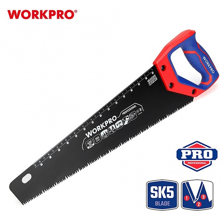 Bomfaier 350mm, WORKPRO, 8 TPI, 14", set