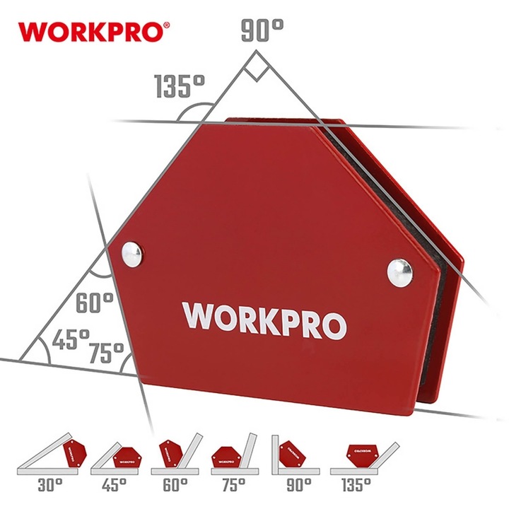 Magnet aparate de sudura, WORKPRO, 75mm