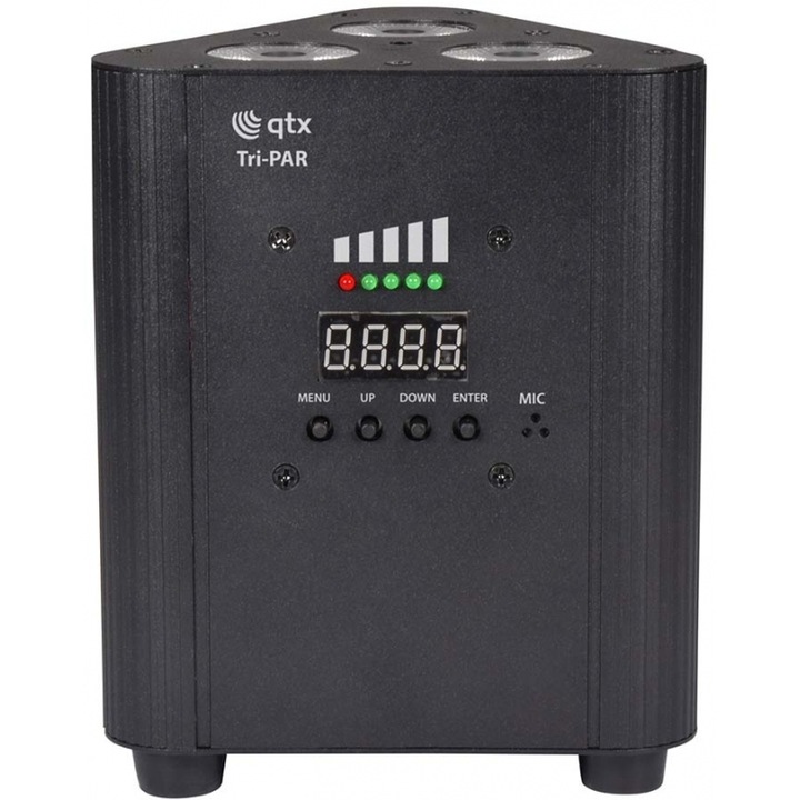 Uplighter Triplu Reincarcabil Qtx Tri-PAR, 3 functii