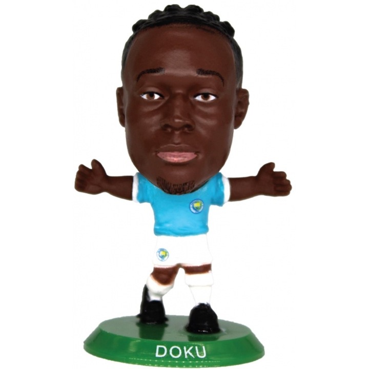 Figurina Soccerstarz, Jeremy Doku, echipament acasa, Man City, 405883