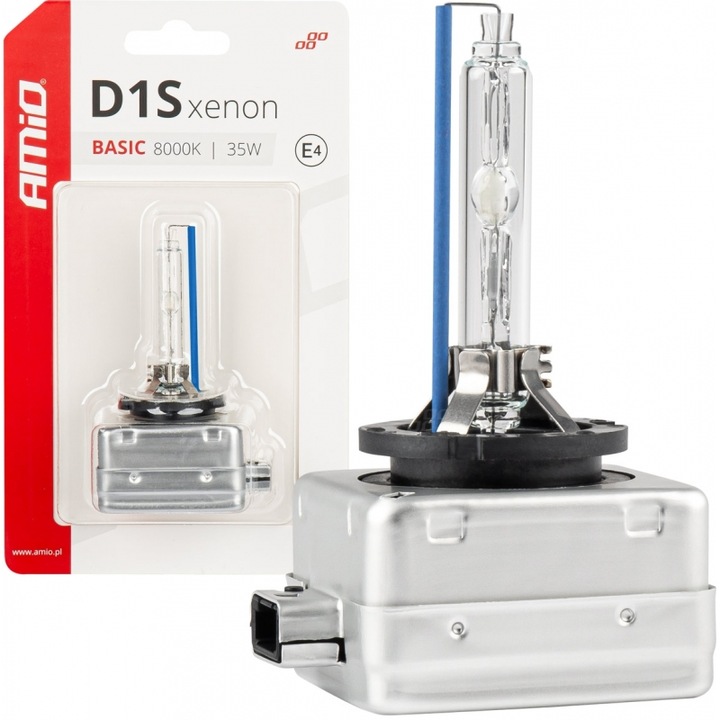Lampa auto Amio Chenon Basic D1S 12V 35W 8000k, blister, 1 buc.