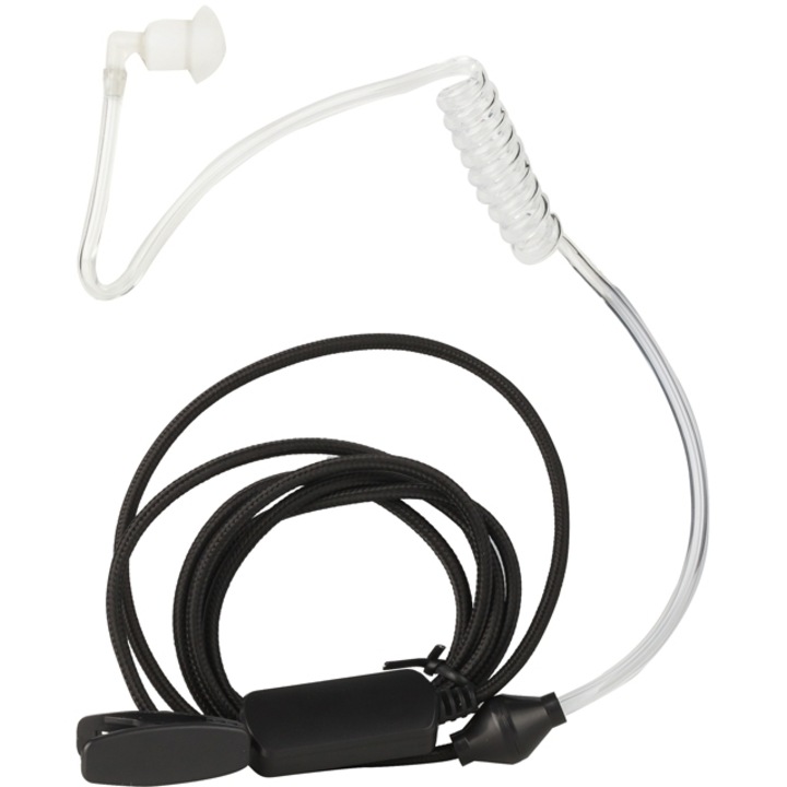 Handsfree Osio NT-8760 pentru PMR Walkie Talkie, cu PTT, spirale transparente, set