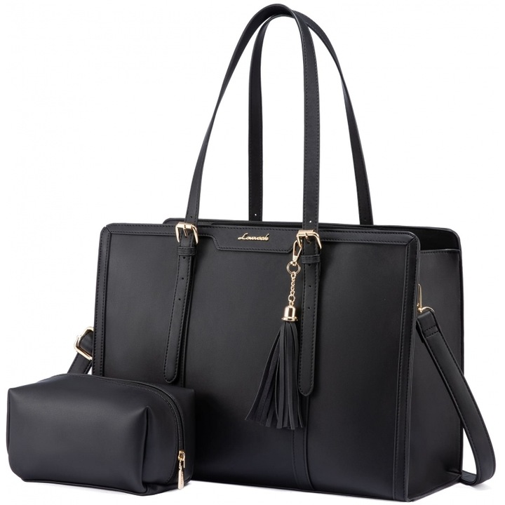 Set geanta laptop Lovevook 15,6'', negru