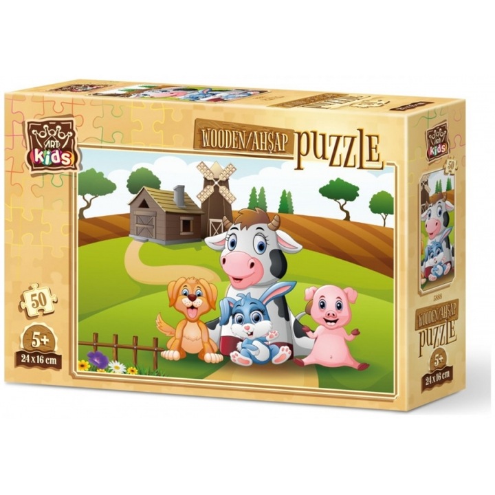 Puzzle Heidi 5888, 50 piese, lemn, multicolor, mare