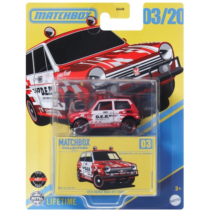 Masinuta, Mattel, 1970 Honda N600 Off Road, multicolor