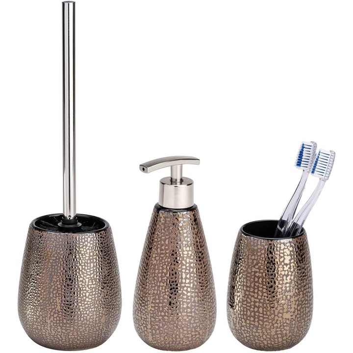Set 3 Piese Accesorii Baie WENKO Marrakesh Ceramica Lucios