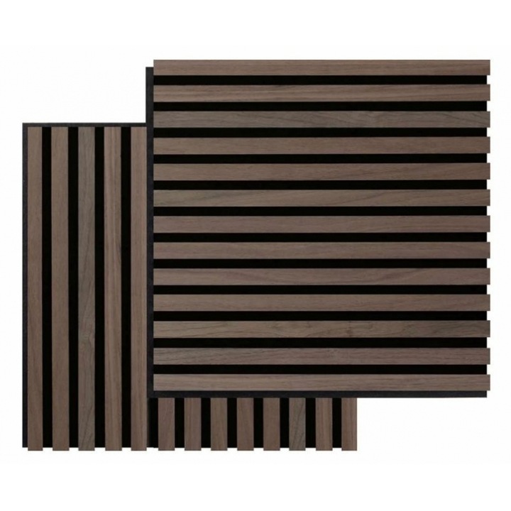 Panou decorativ 3D Square, Audiodesigner, nuc, 52x52x2,2cm, set 2 buc.